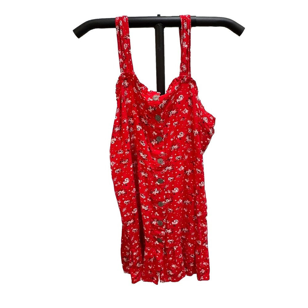 Cotton & Rye Red Floral Midi Sundress Women's Sz XXL NWT